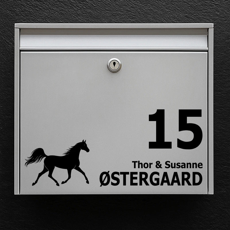 Brievenbussticker met Arabisch Volbloed