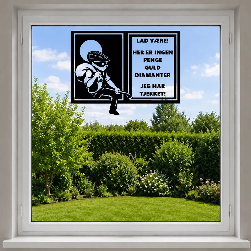 De Inbreker – raamsticker