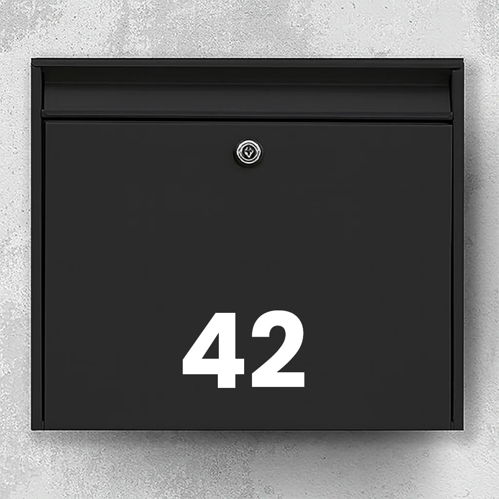 Brievenbussticker - huisnummer