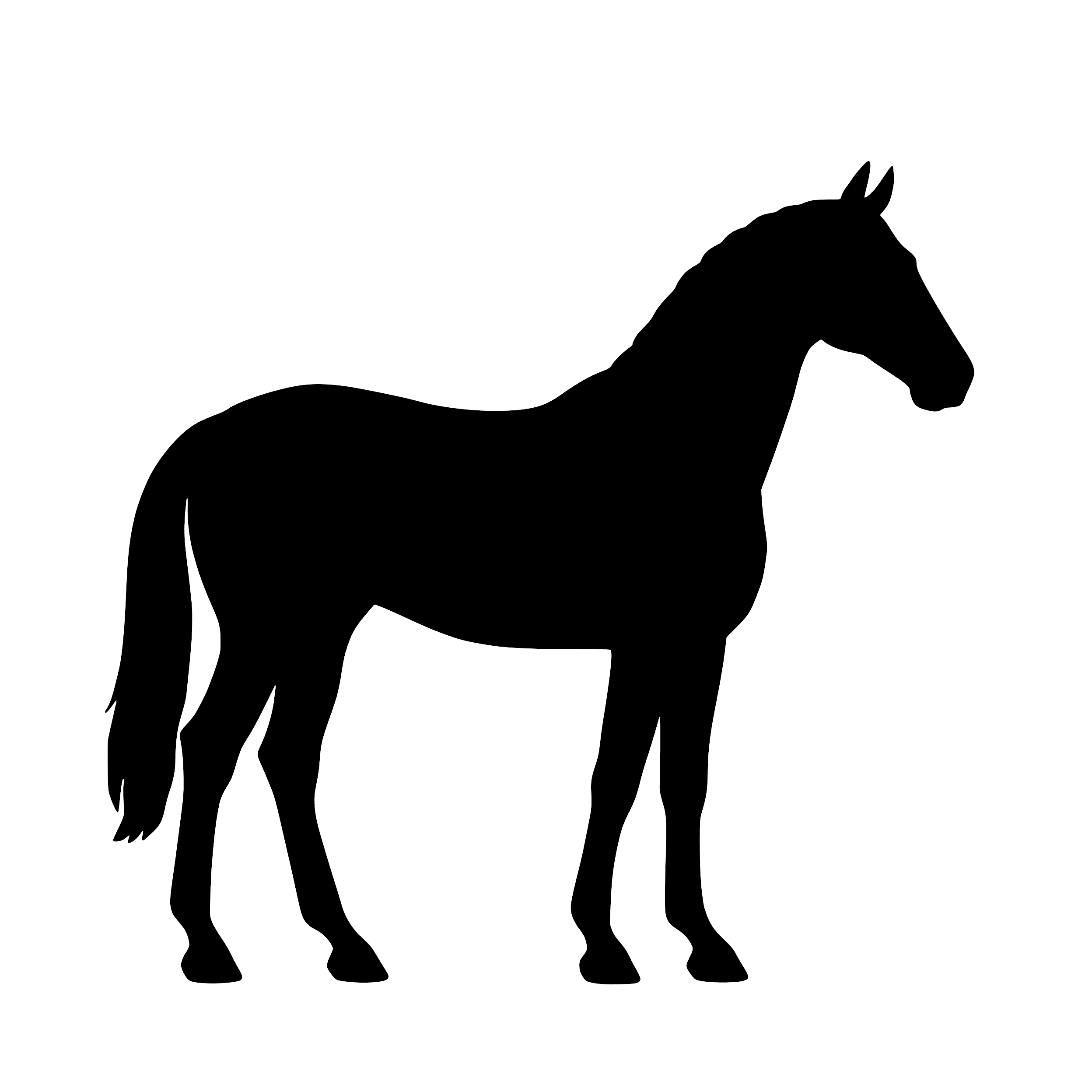 Deens Warmbloed – Enkelen Motief Sticker