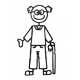 Figuurpictogram voor gezinspostbus