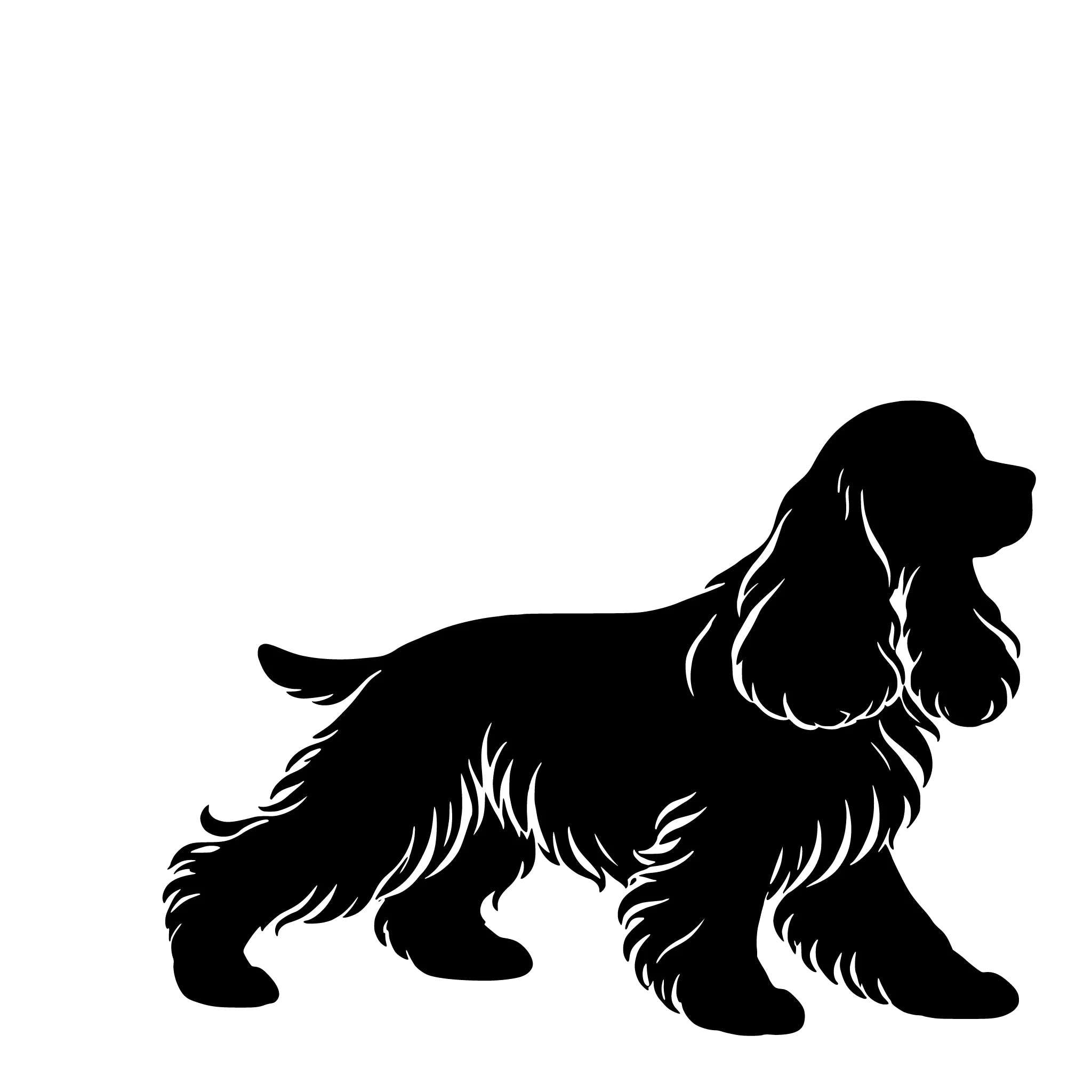 Amerikaanse cocker spaniël – Enkelen Motief Sticker
