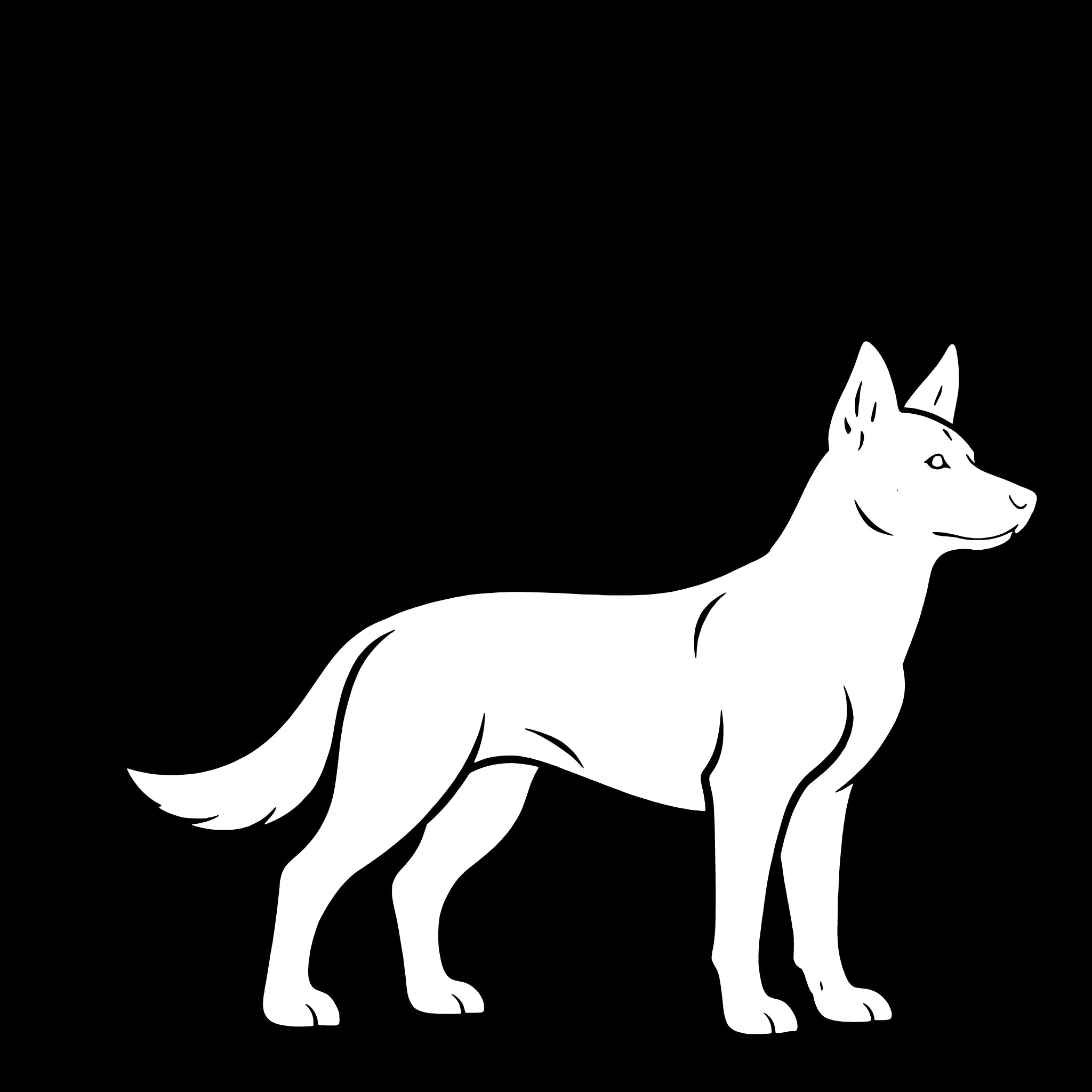 Australian Kelpie – Enkelen Motief Sticker