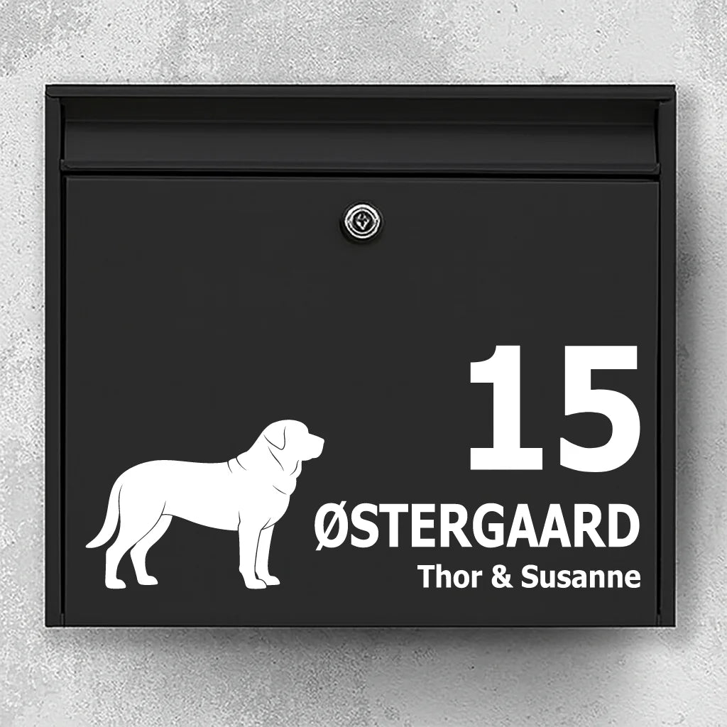 Brievenbussticker met broholmer