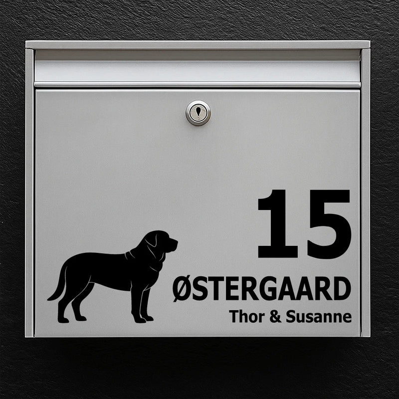 Brievenbussticker met broholmer