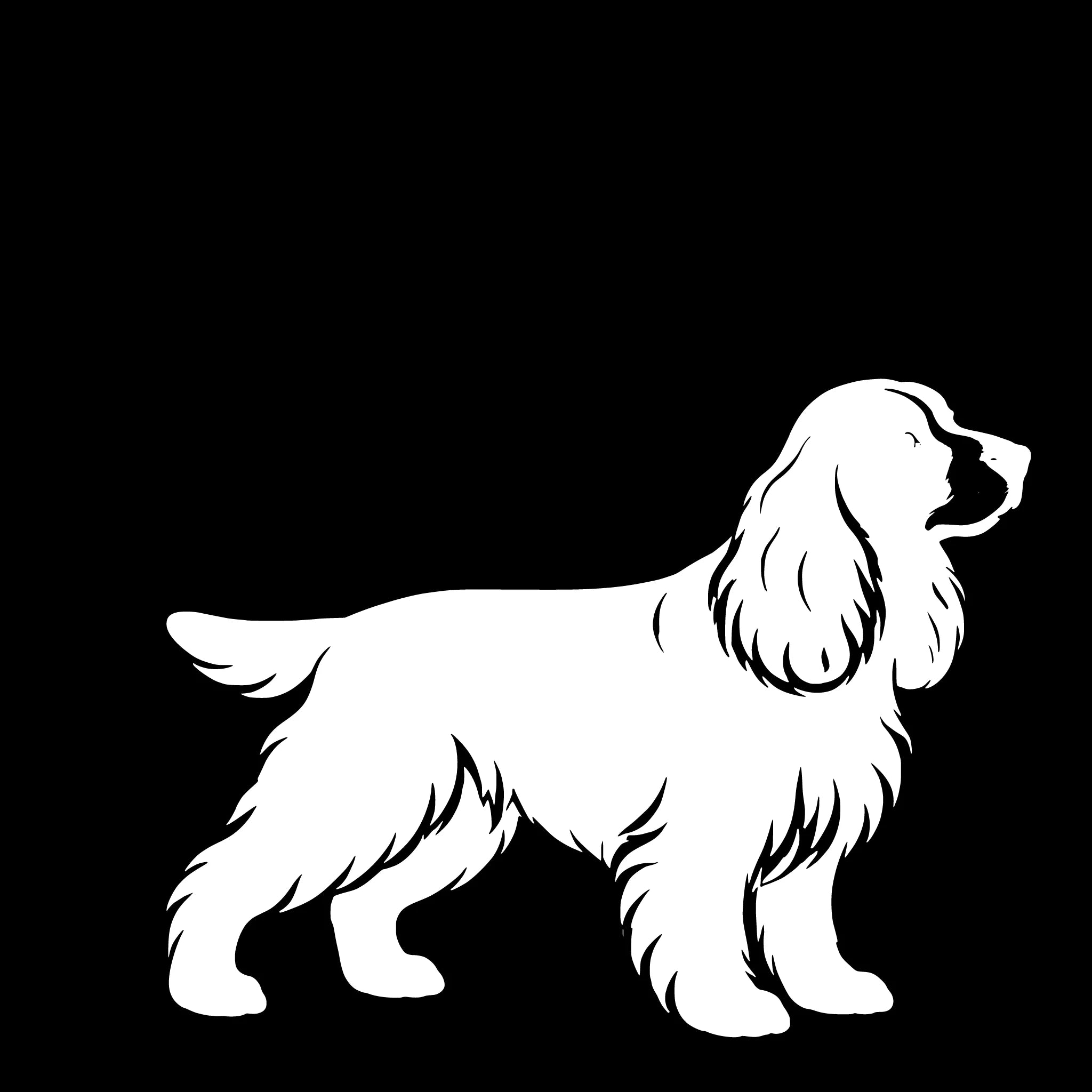 Cocker spaniël  – Enkelen Motief Sticker