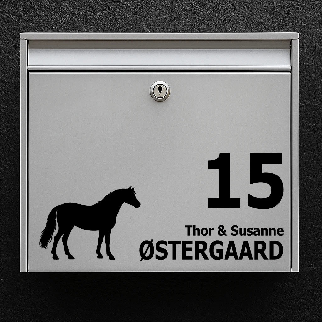 Brievenbussticker met Connemara pony