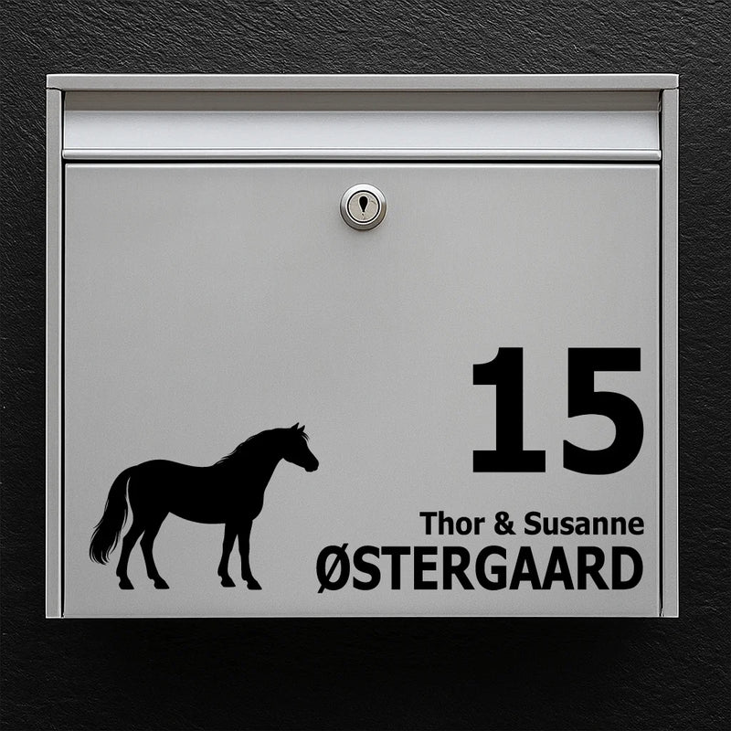 Brievenbussticker met Connemara pony