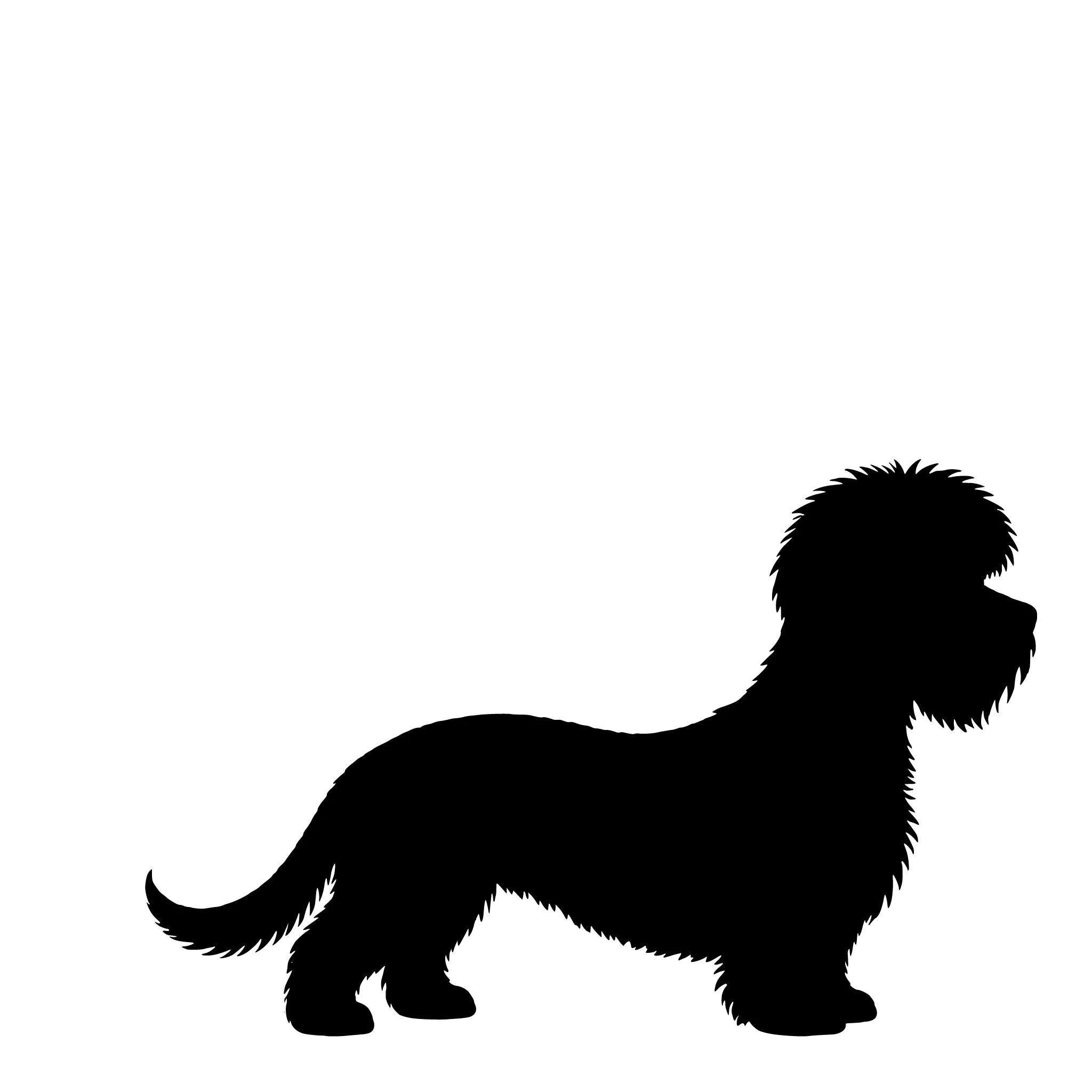Dandie Dinmont Terrier – Enkelen Motief Sticker