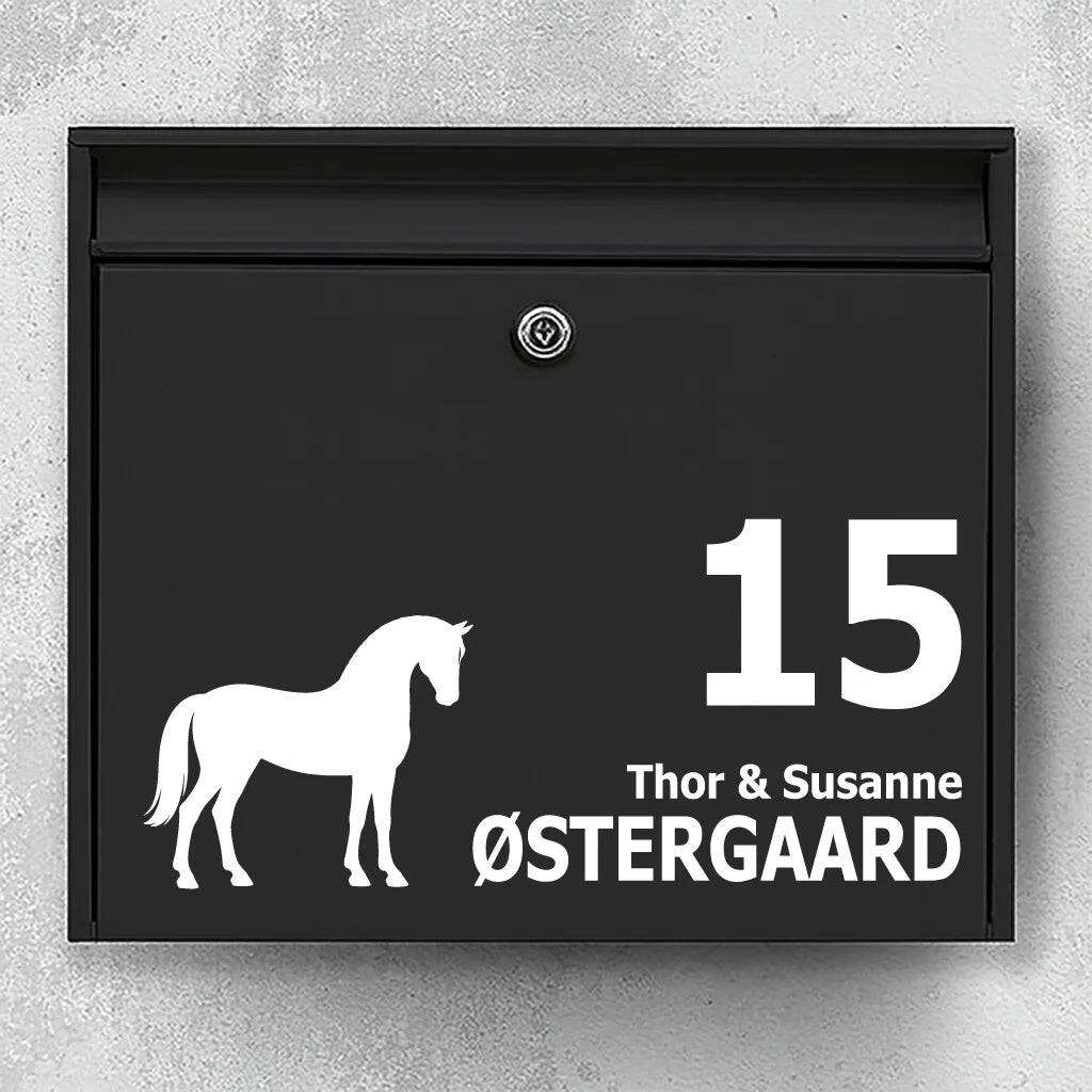 Brievenbussticker met Deense Sportpony