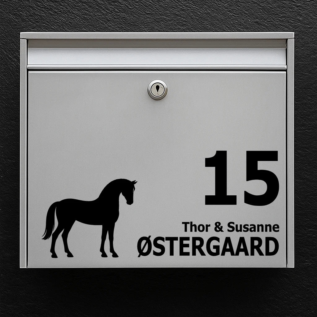 Brievenbussticker met Deense Sportpony