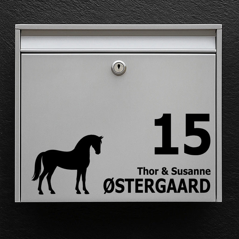 Brievenbussticker met Deense Sportpony