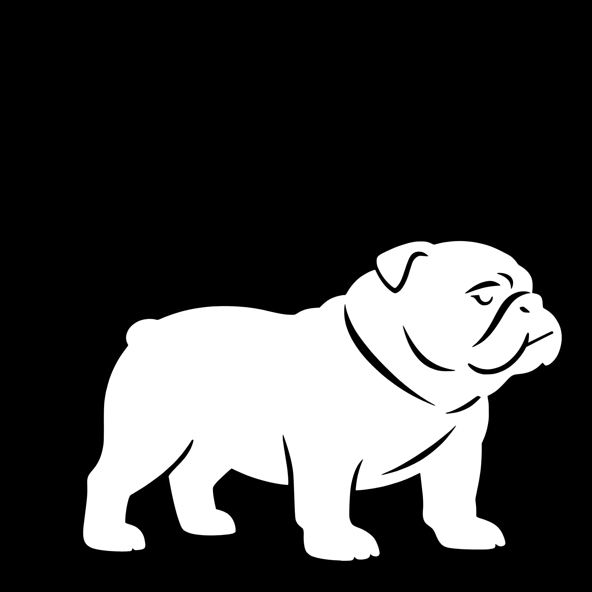 Engelse bulldog – Enkelen Motief Sticker