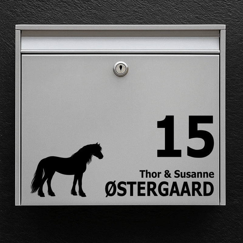 Brievenbussticker met Fell Pony