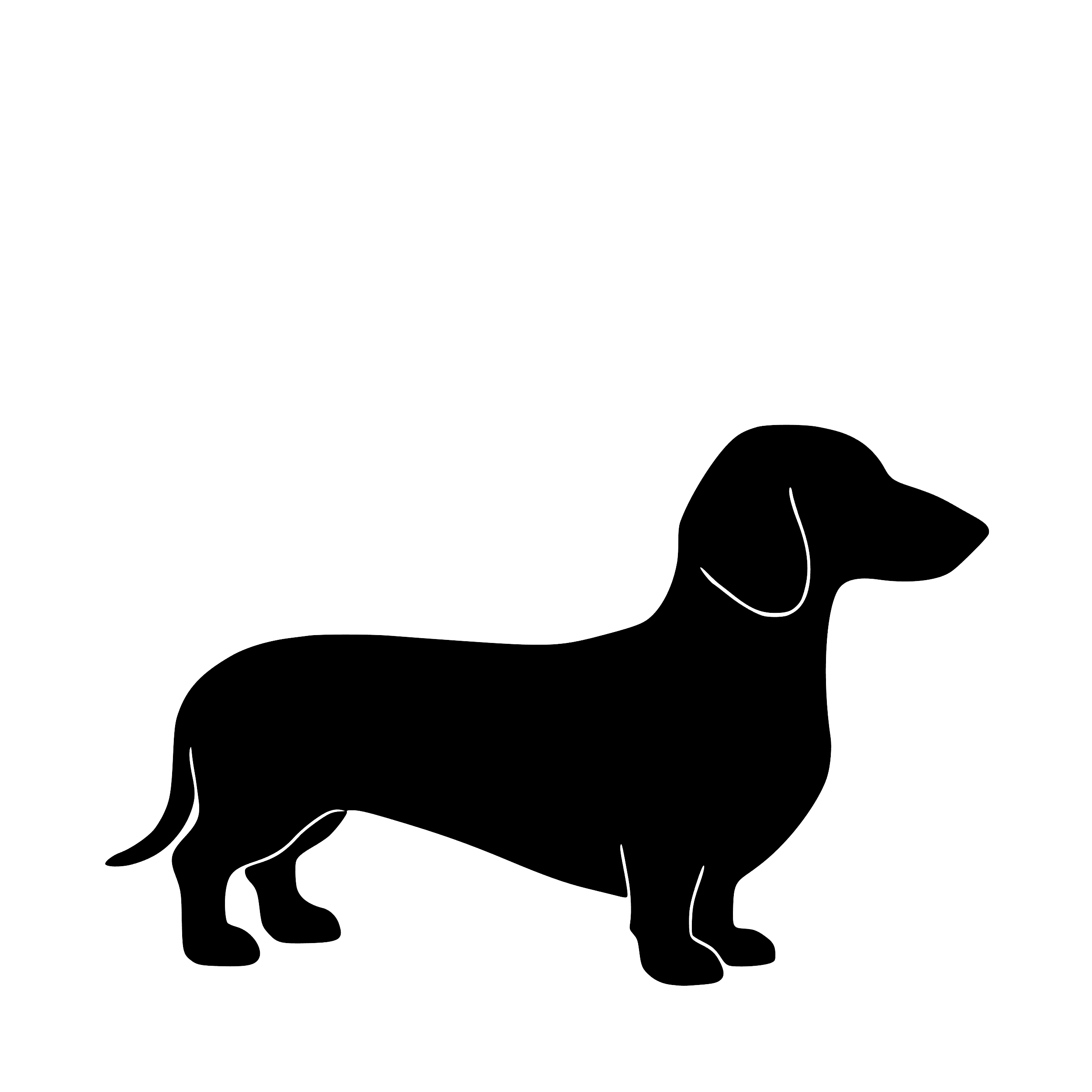 Teckel – Enkelen Motief Sticker