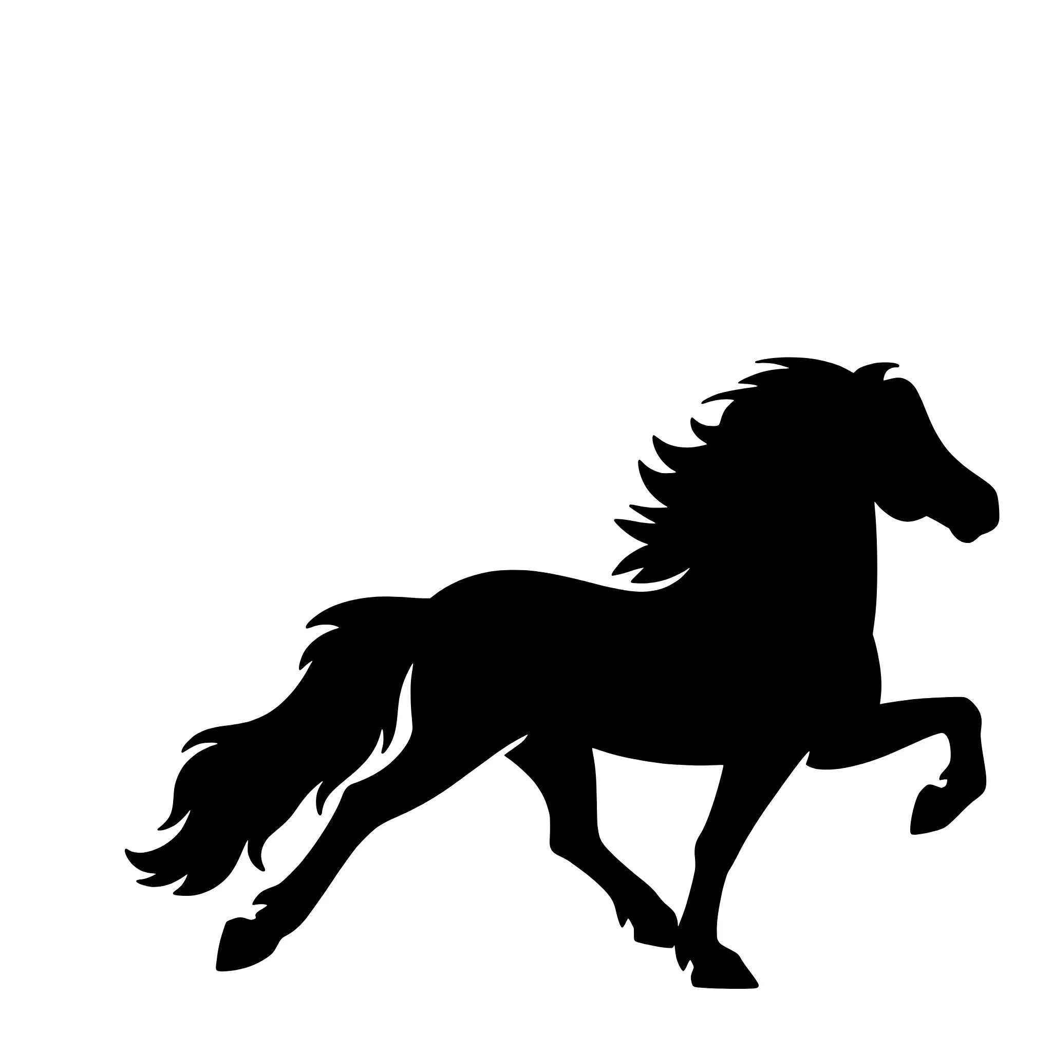  IJslander (tölt)– Enkelen Motief Sticker