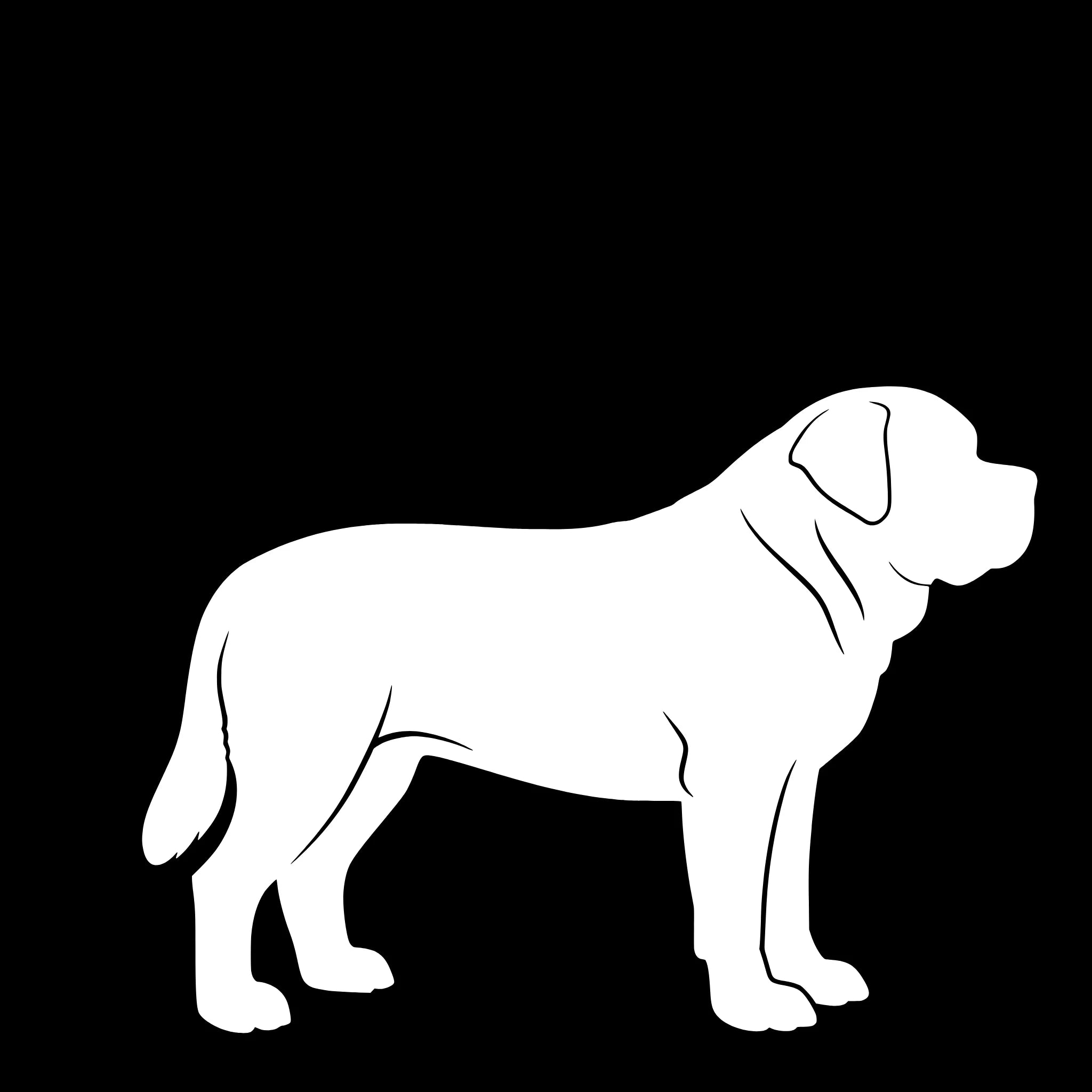 Kortharige Sint-Bernard – Enkelen Motief Sticker