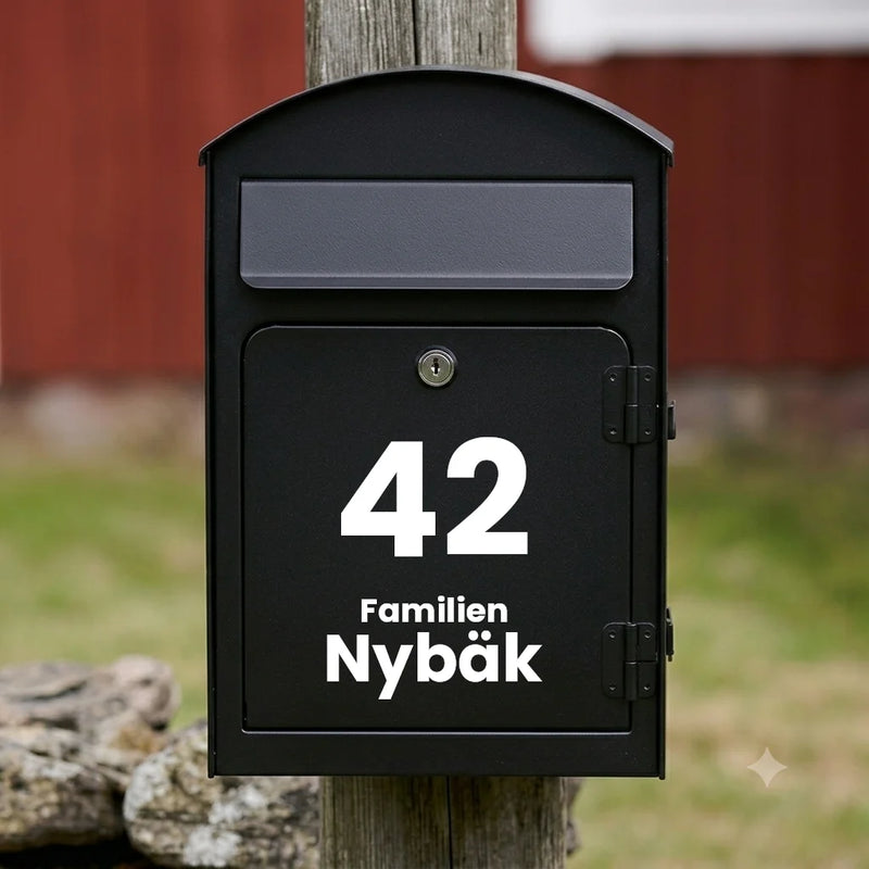 Brievenbussticker V01 – verticaal ontwerp