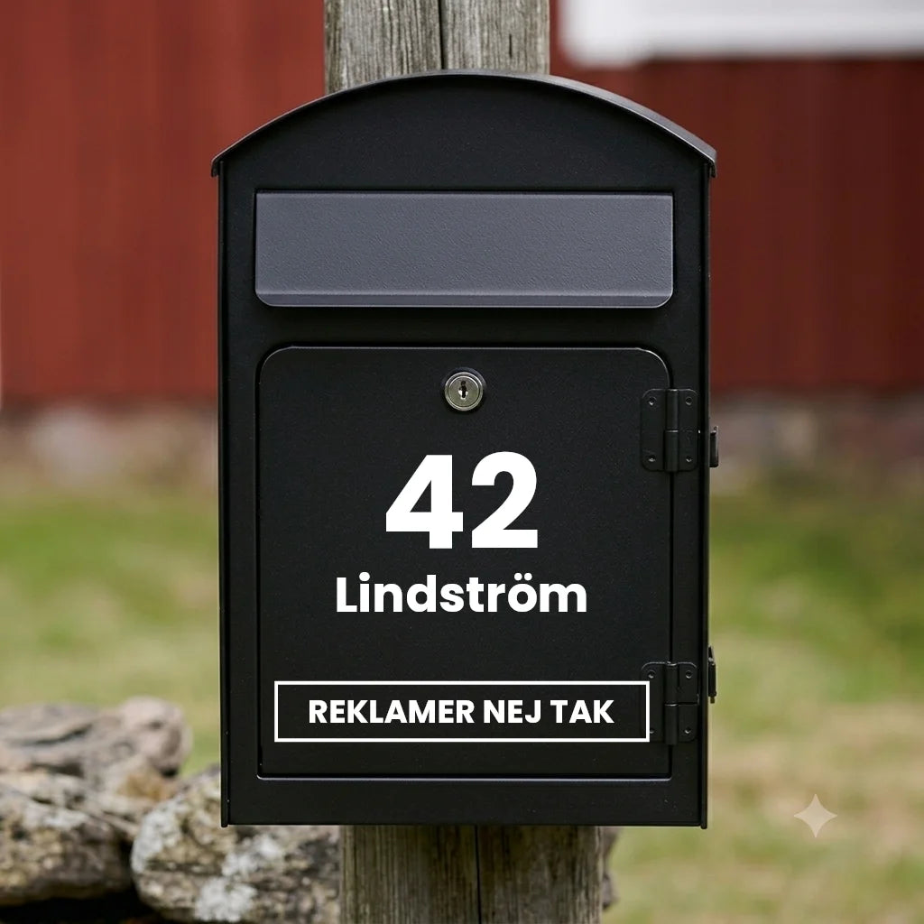 Brievenbussticker V04 – verticaal ontwerp