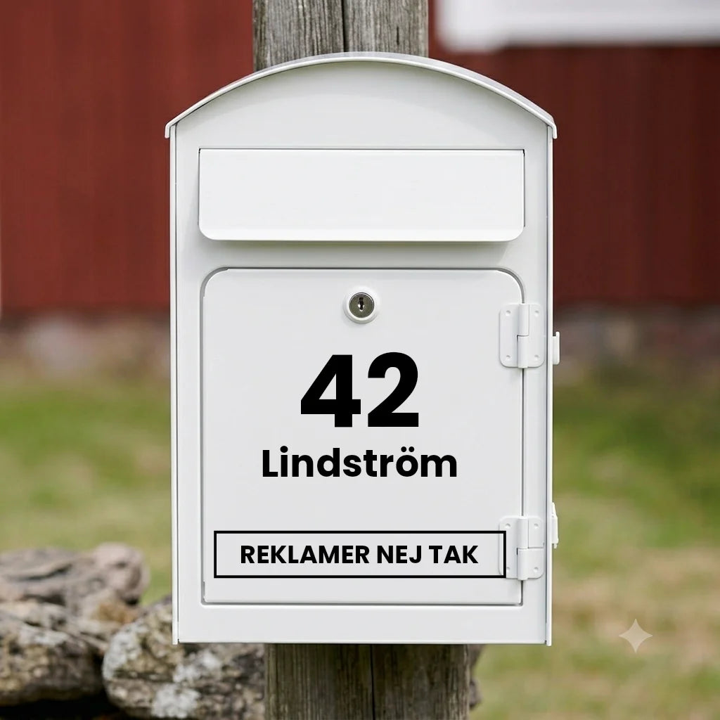 Brievenbussticker V04 – verticaal ontwerp