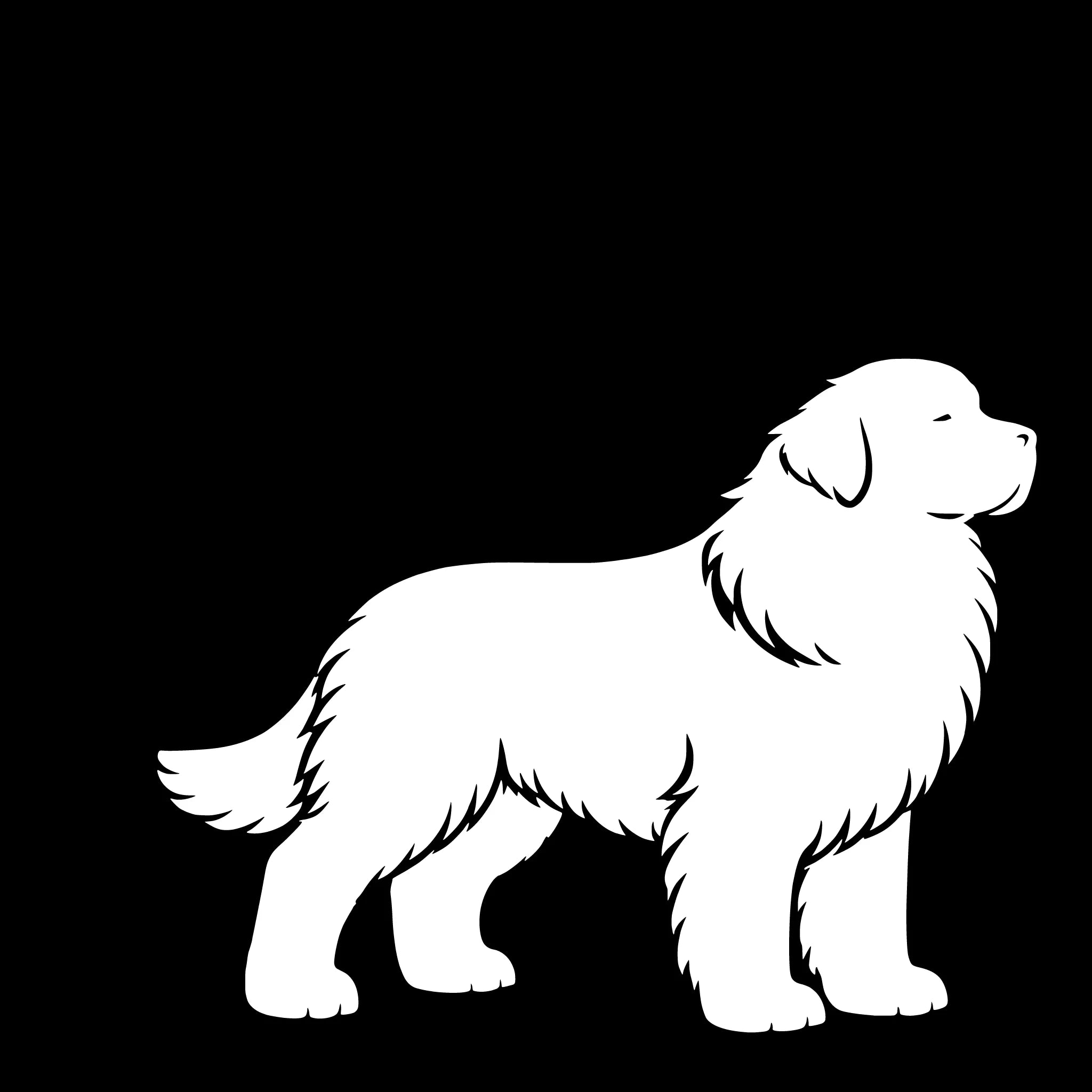 Newfoundlander – Enkelen Motief Sticker