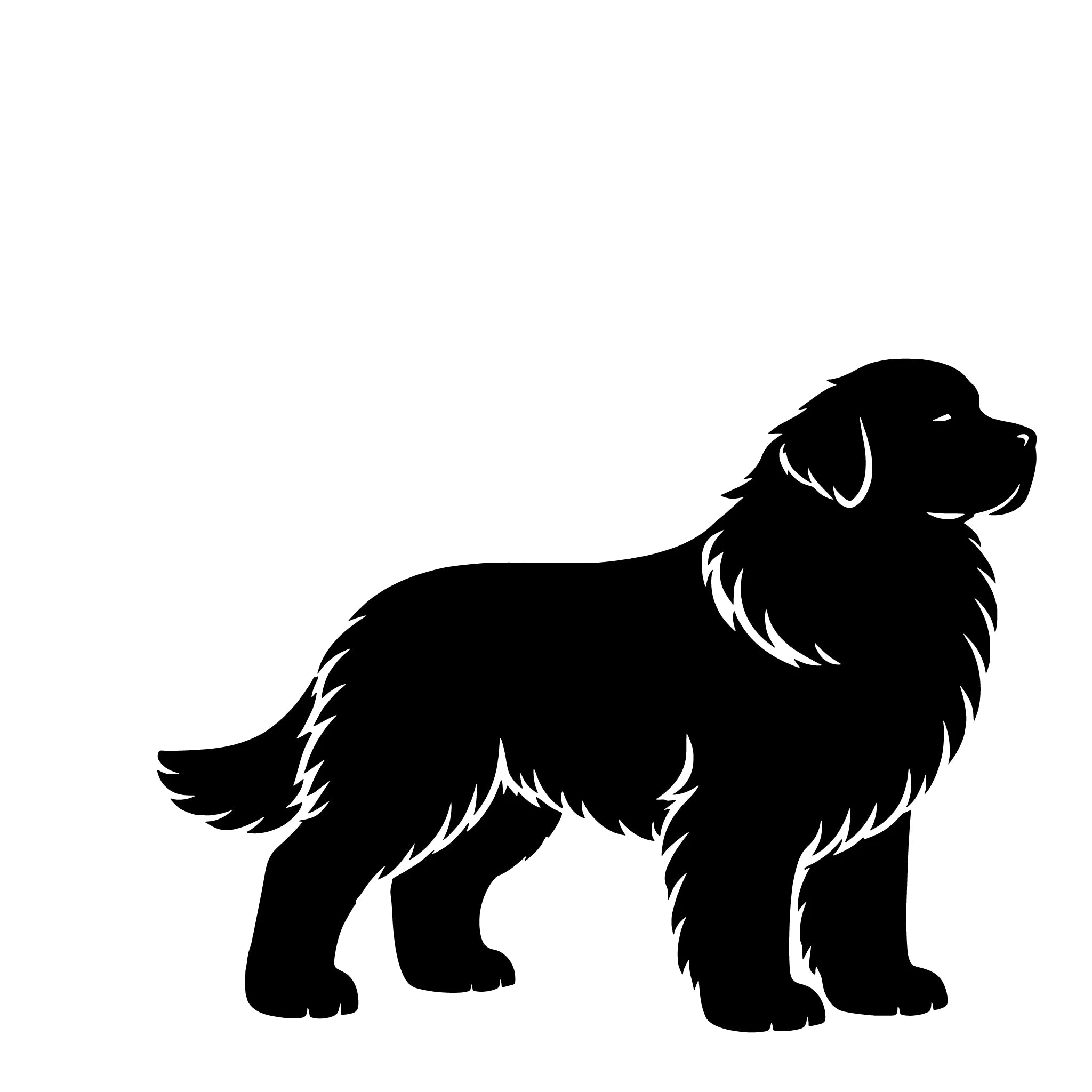 Newfoundlander – Enkelen Motief Sticker