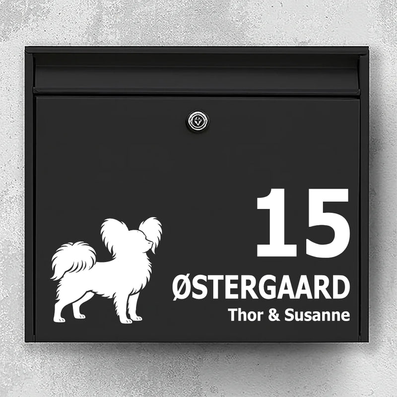 Brievenbussticker met  papillon