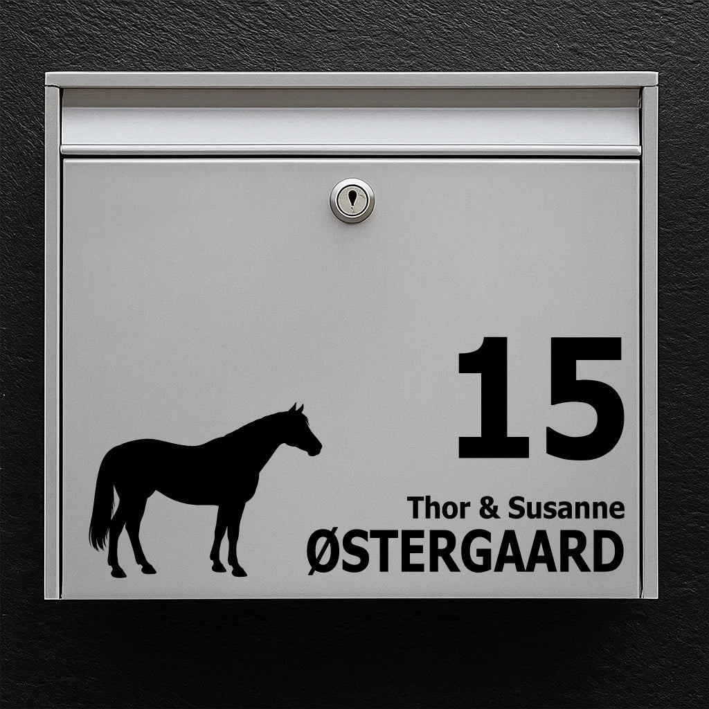 Brievenbussticker met Pinto