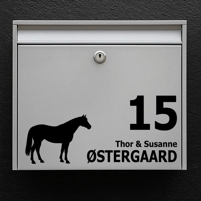 Brievenbussticker met Pinto
