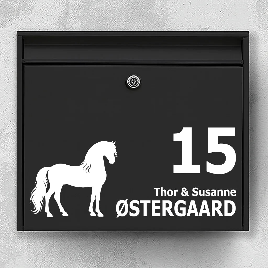 Brievenbussticker met PRE / Andalusiër
