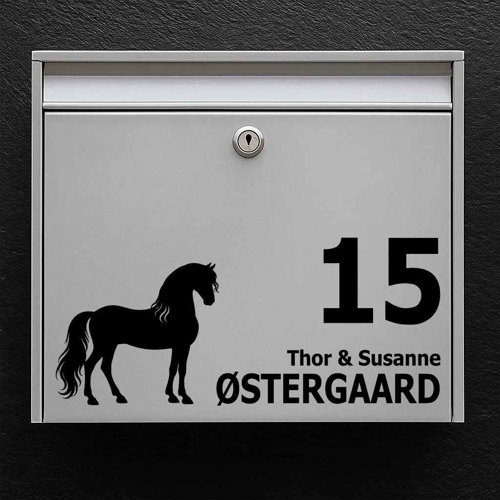 Brievenbussticker met PRE / Andalusiër