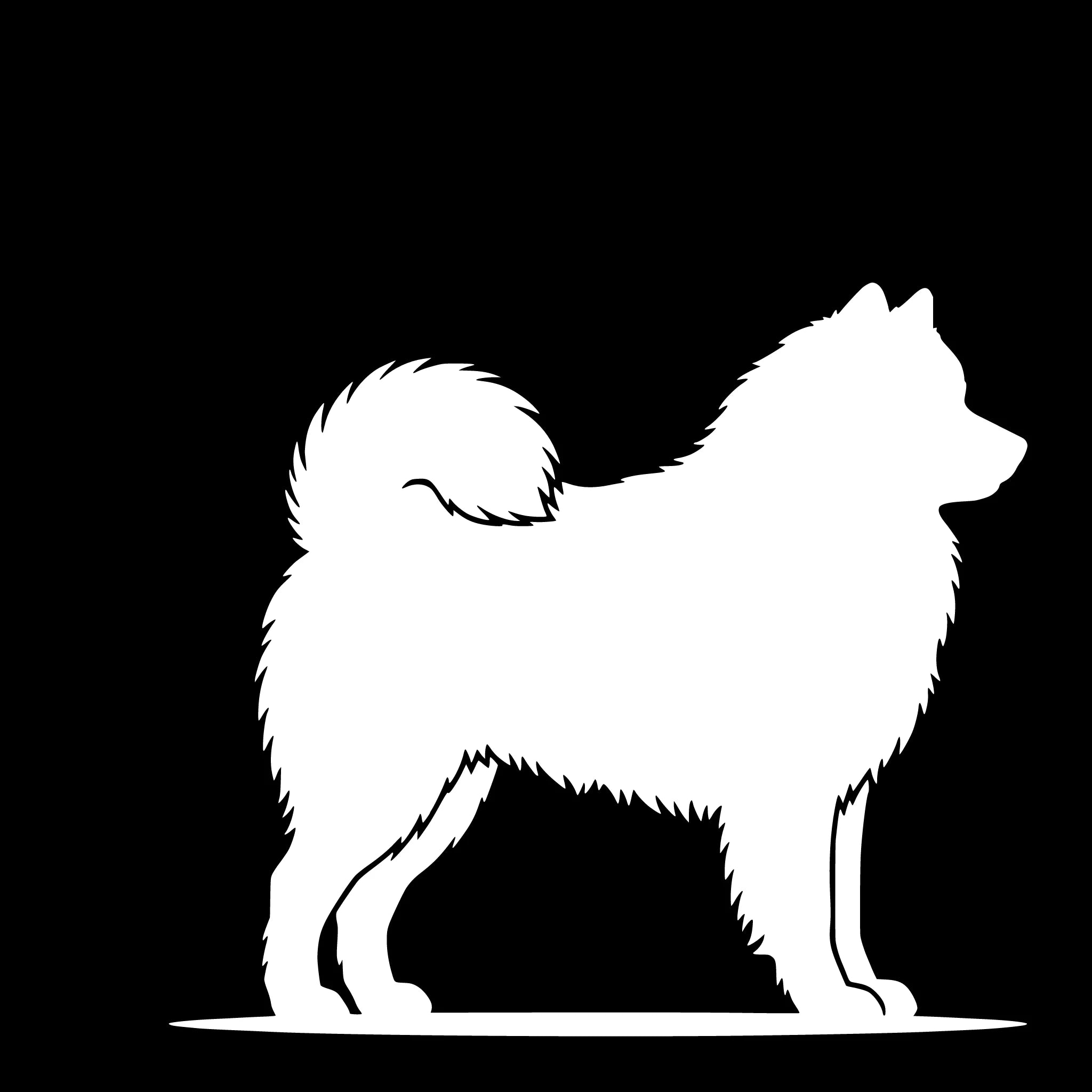 Samojeed – Enkelen Motief Sticker