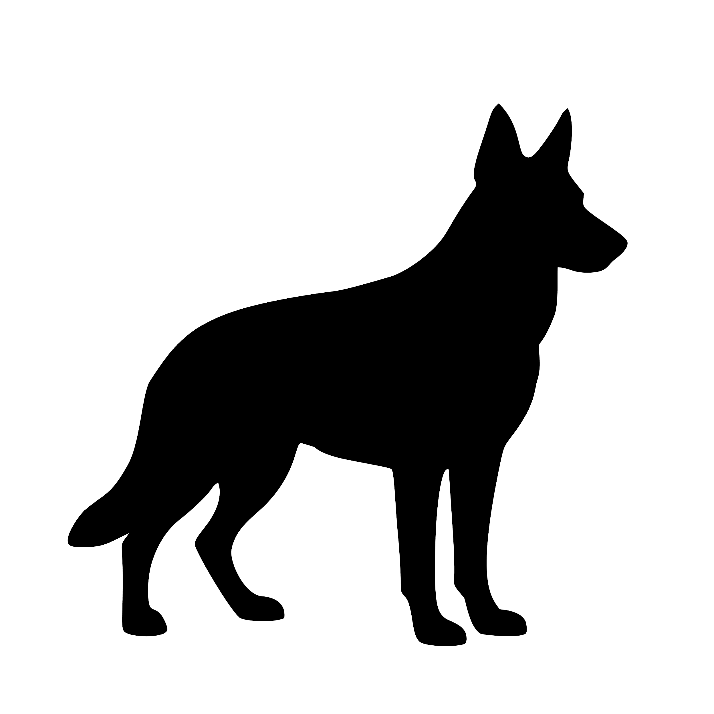 Duitse Herder – Enkelen Motief Sticker