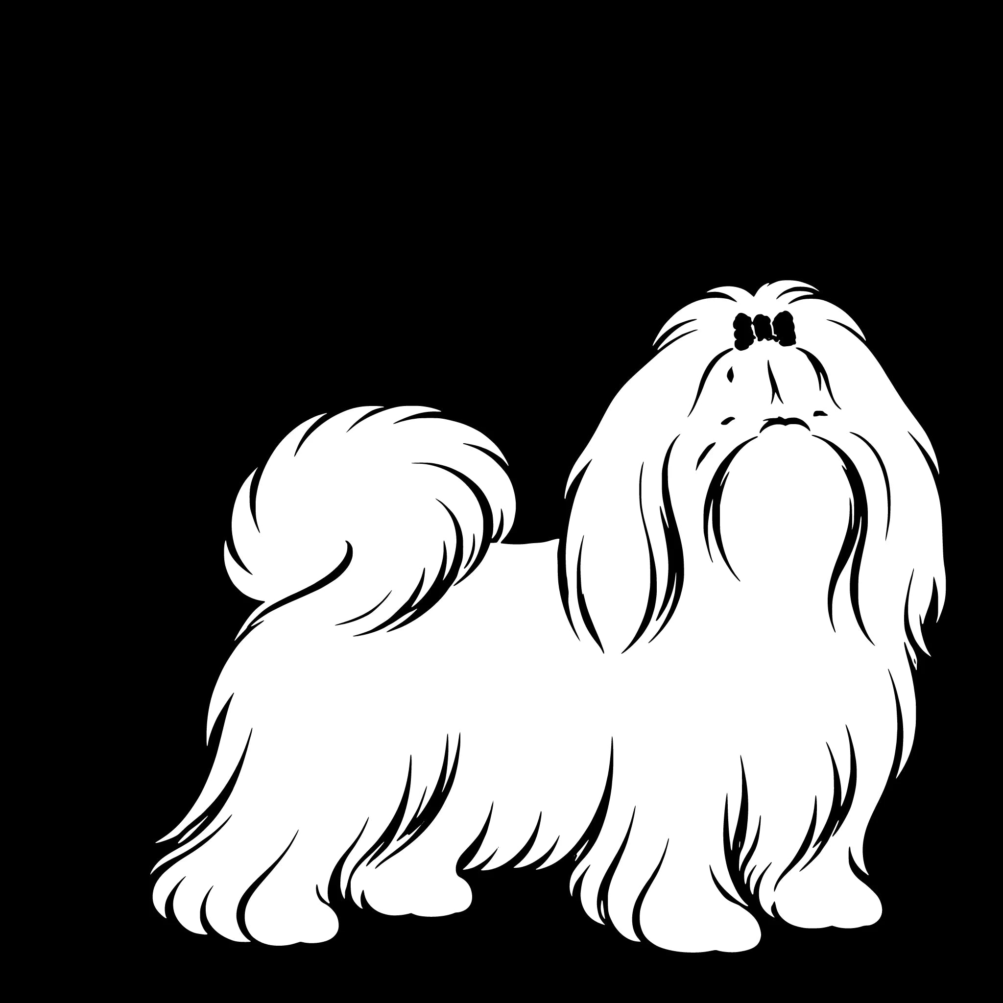 Shih Tzu – Enkelen Motief Sticker