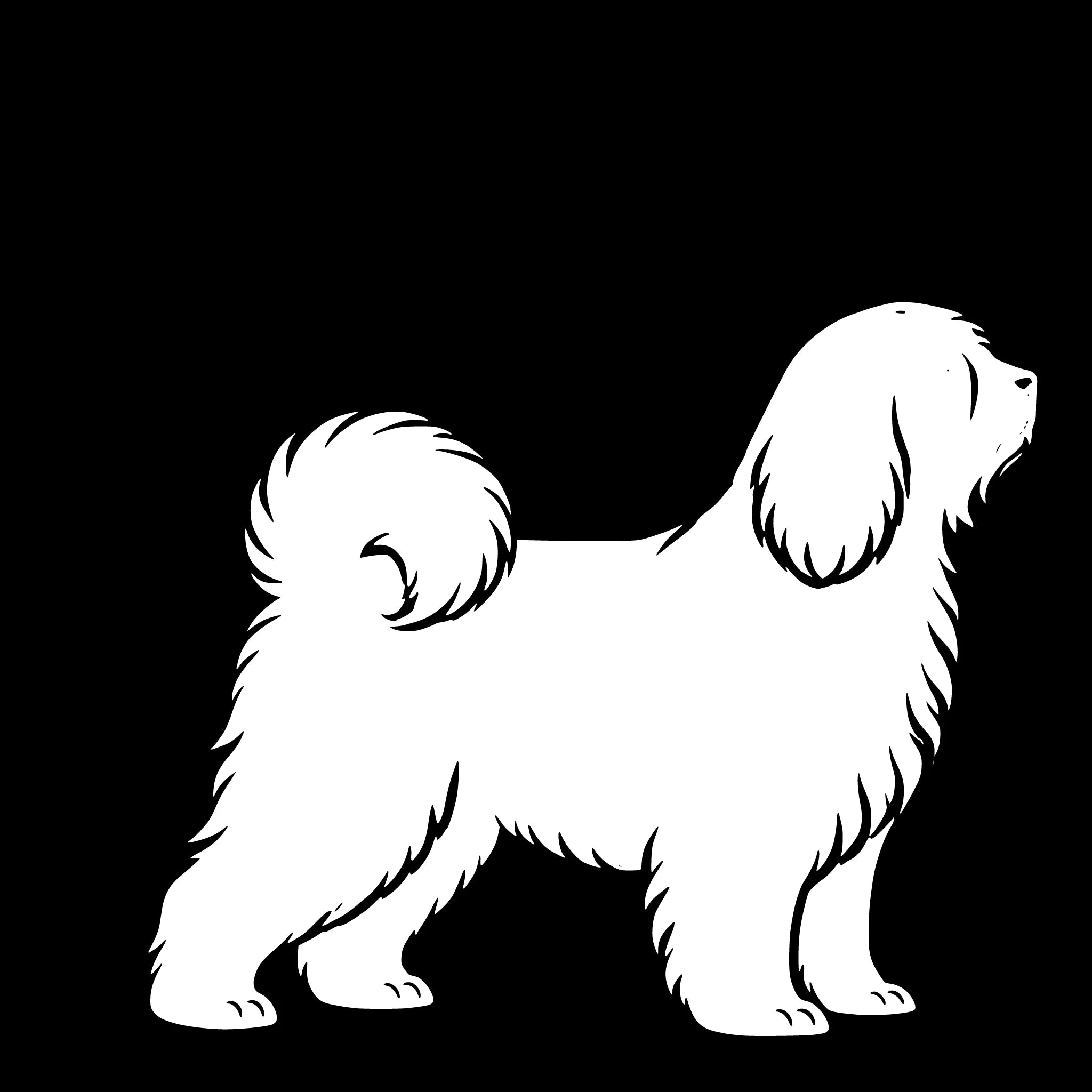 Tibetaanse terriër – Enkelen Motief Sticker