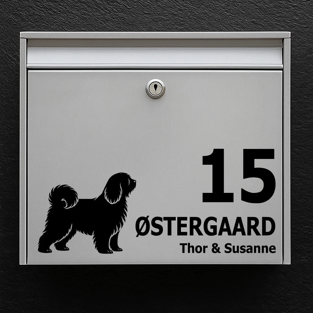 Brievenbussticker met Tibetaanse Terriër