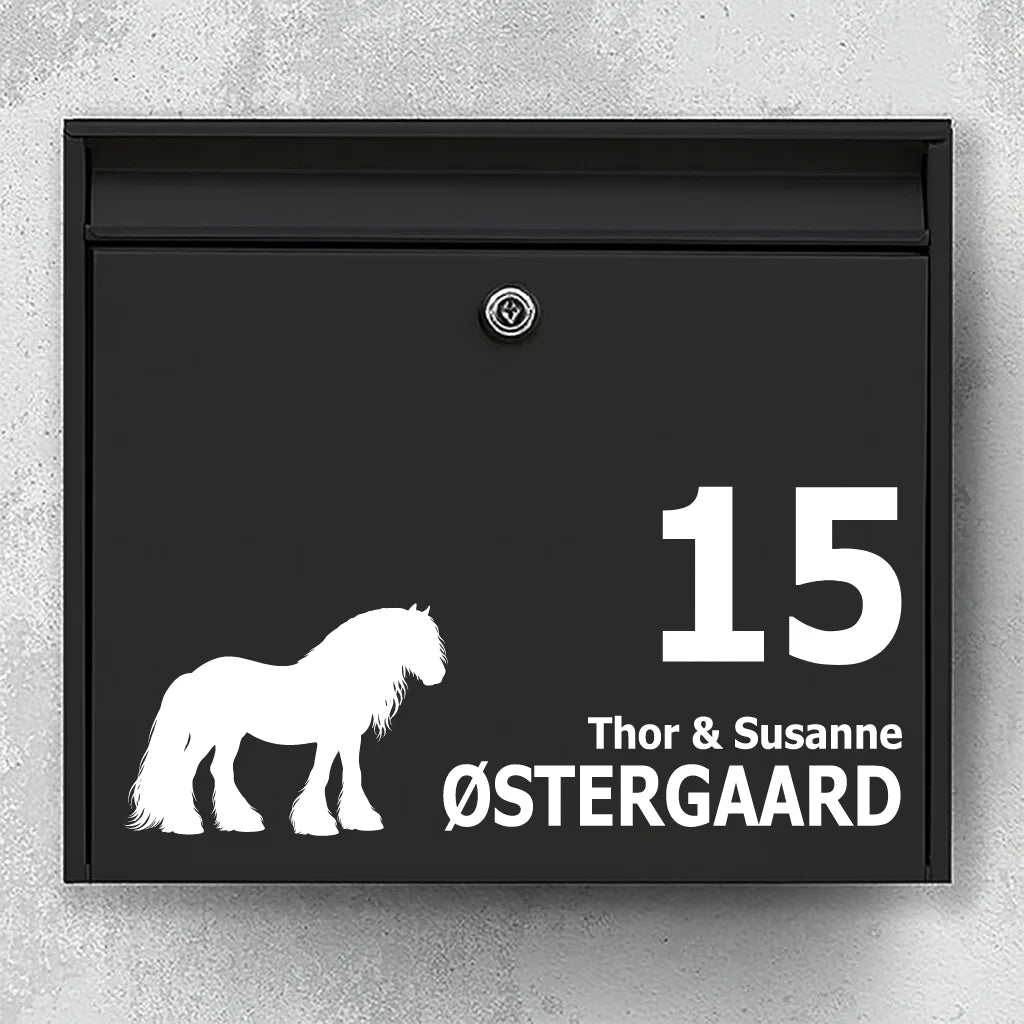Brievenbussticker met Tinker / Irish Cob