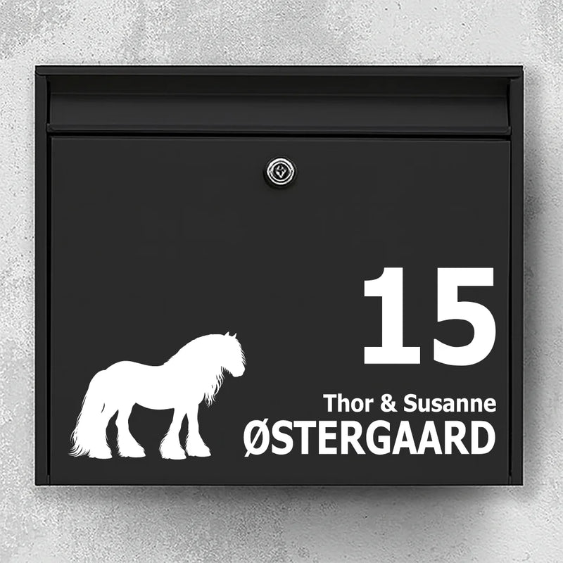 Brievenbussticker met Tinker / Irish Cob