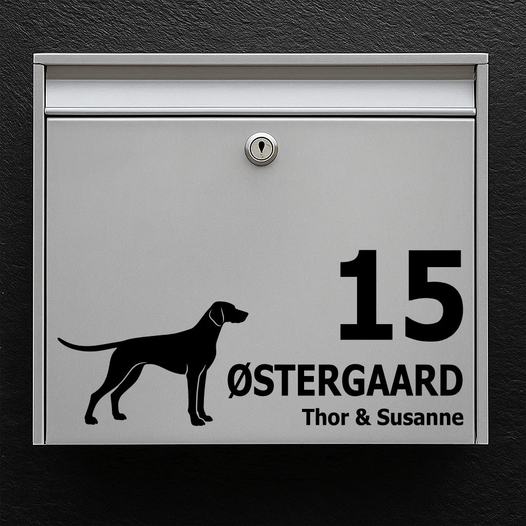 Brievenbussticker met Duitse Staande Korthaar