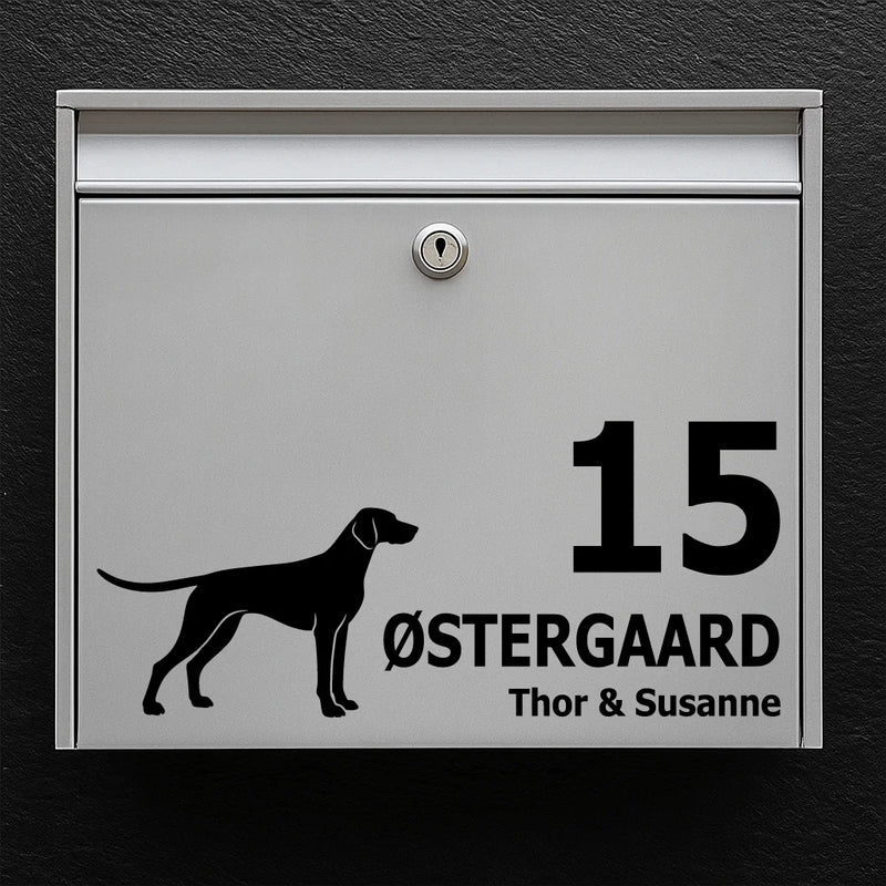 Brievenbussticker met Duitse Staande Korthaar