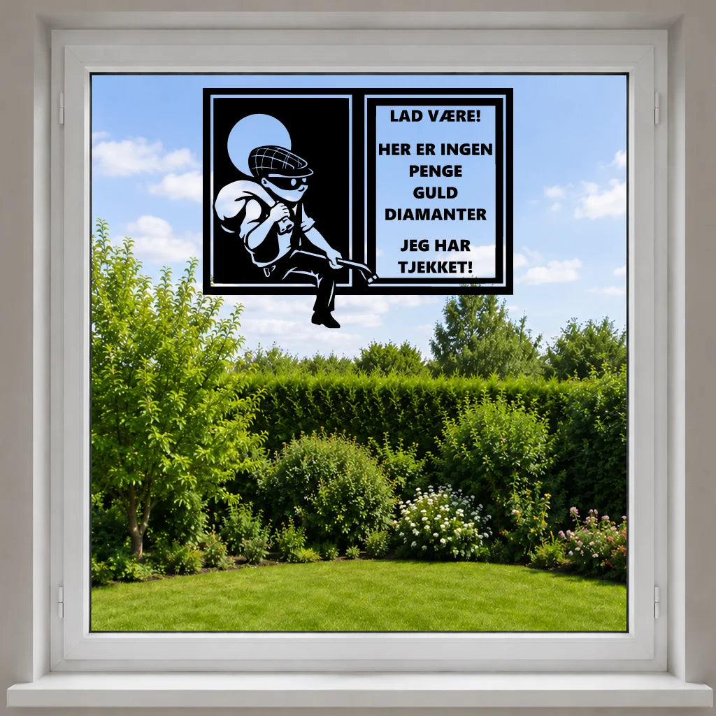 De Inbreker – raamsticker