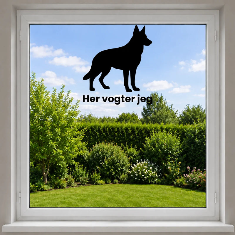 Hier waak ik – raamstickerset
